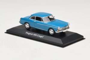 Peugeot 404 Kupe Modra Maxichamps 1:43 940112921 Kovina – slika 3 od 5