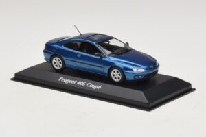 Peugeot 406 Coupe Modra Metalik Maxichamps 1:43 940112620 Diecast – slika 3 od 5