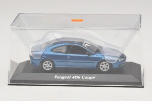 Peugeot 406 Coupe Modra Metalik Maxichamps 1:43 940112620 Diecast – slika 4 od 5