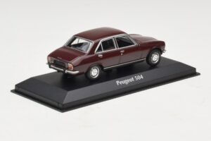 Peugeot 504 Temno Rdeča Maxichamps 1:43 940112500 Kovina – slika 2 od 5