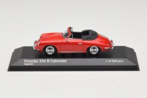 Porsche 356 B Kabriolet Rdeč Minichamps 1:43 400064331 Kovina