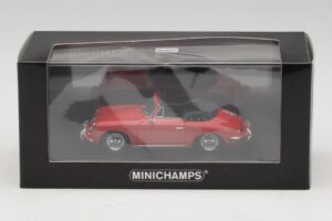Porsche 356 B Kabriolet Rdeč Minichamps 1:43 400064331 Kovina – slika 5 od 5