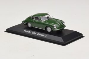 Porsche 356C Carrera 2 Temno Zelen Maxichamps 1:43 940062360 Diecast – slika 3 od 5
