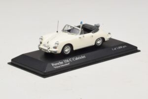 Porsche 356C Kabriolet Polizei Dusseldorf Minichamps 1:43 430062391 Kovina – slika 2 od 5