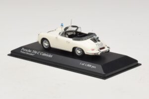 Porsche 356C Kabriolet Polizei Dusseldorf Minichamps 1:43 430062391 Kovina – slika 3 od 5