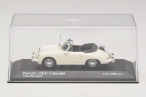 Porsche 356C Kabriolet Polizei Dusseldorf Minichamps 1:43 430062391 Kovina – slika 4 od 5