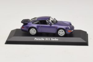 Porsche 911 964 Turbo Vijolična Metalik Maxichamps 1:43 940069100 Kovina