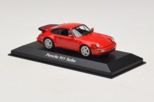 Porsche 911 964 Turbo Rdeč Maxichamps 1:43 940069102 Kovina – slika 3 od 5