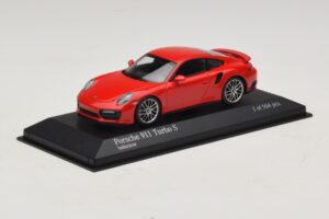 Porsche 911 991.1 Turbo S Rdeč Minichamps 1:43 410067170 Diecast – slika 2 od 5