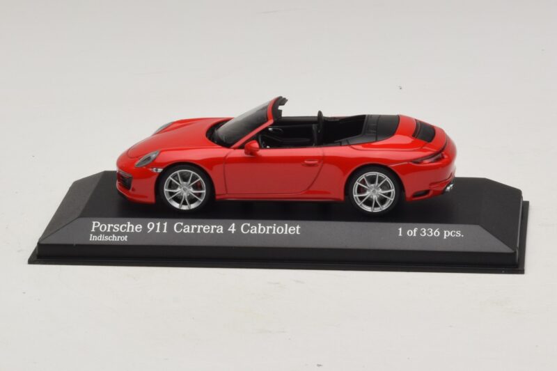 Porsche 911 991.2 Carrera 4 Kabriolet Rdeč Minichamps 1:43 410067230 Kovina