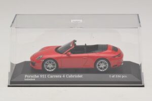 Porsche 911 991.2 Carrera 4 Kabriolet Rdeč Minichamps 1:43 410067230 Kovina – slika 4 od 5