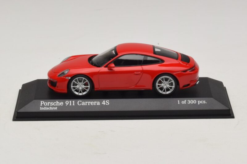 Porsche 911 991.2 Carrera 4S Rdeč Minichamps 1:43 410067240 Kovina