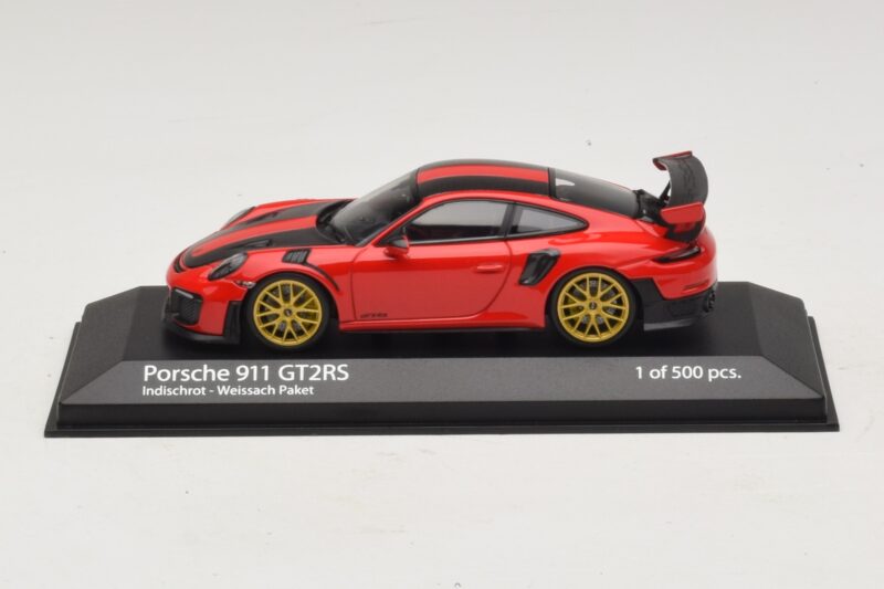 Porsche 911 991.2 GT2 RS Weissach Package Rdeč Minichamps 1:43 410067221 Diecast