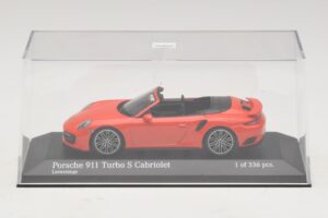 Porsche 911 991 Turbo S Kabriolet Oranžen Minichamps 1:43 410067181 Kovina – slika 4 od 5