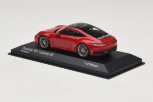 Porsche 911 992 Carrera 4S Rdeč Minichamps 1:43 410069321 Kovina – slika 3 od 5