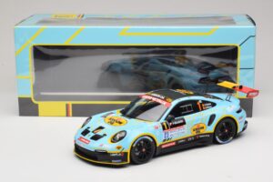 Porsche 911 992 Rally GT #1 C. Cherain / D. Withers Rallye de Wallonie 2025 IXO 1:18 18RMC254 Kovina – slika 6 od 6