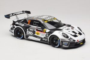 Porsche 911 992 Rally GT #17 C. De Cecco / J. Humblet Rallye de Wallonie 2025 IXO 1:18 18RMC255 Kovina – slika 4 od 6