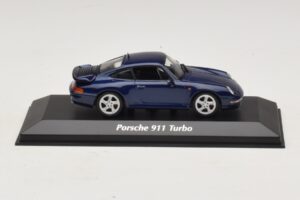 Porsche 911 993 Turbo Blue Metallic Maxichamps 1:43 940069201 Kovina