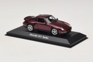 Porsche 911 993 Turbo Rdeča Metalik Maxichamps 1:43 940069200 Kovina – slika 3 od 5