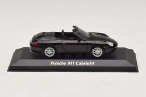 Porsche 911 996 Kabriolet Črna Metalik Maxichamps 1:43 940061030 Kovina