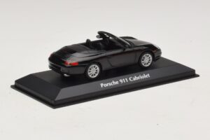 Porsche 911 996 Kabriolet Črna Metalik Maxichamps 1:43 940061030 Kovina – slika 2 od 5
