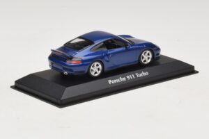 Porsche 911 996 Turbo Blue Metallic Maxichamps 1:43 940069301 Kovina – slika 2 od 5