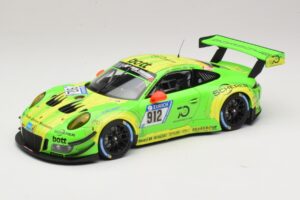 Porsche 911 GT3 R #912 Manthey Racing R. Lietz / P. Pilet / F. Makowiecki / N. Tandy 24 Hours of Nurburgring Winner 2018 Minichamps 1:18 Porsche 911 GT3 R #912 Manthey Racing R. Lietz / P. Pilet / F. Makowiecki / N. Tandy 24 Hours of Nurburgring Winner 2018 Mini