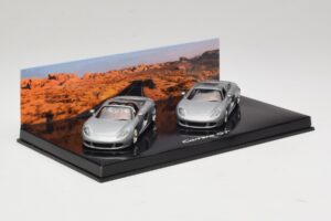 Porsche Carrera GT Spider & Kupe Komplet Srebrn Minichamps 1:43 WAP02010314 Kovina – slika 2 od 5
