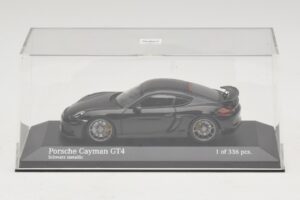 Porsche Cayman GT4 981 Black Metallic Minichamps 1:43 410066121 Diecast – slika 4 od 5