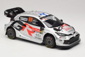 Toyota GR Yaris Rally1 #69 K. Rovanpera / J. Halttunen Rally Portugal 2025 IXO 1:18 18RMC250B Kovina – slika 4 od 6