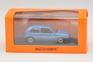 Volkswagen Golf GTI Mk2 Modra Metalik Maxichamps 1:43 940054120 Kovina – slika 5 od 5