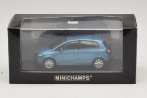 Volkswagen Golf Plus Mk5 Modra Metalik Nadomestna Škatla Minichamps 1:43 GOLF02-R1 Kovina – slika 5 od 5