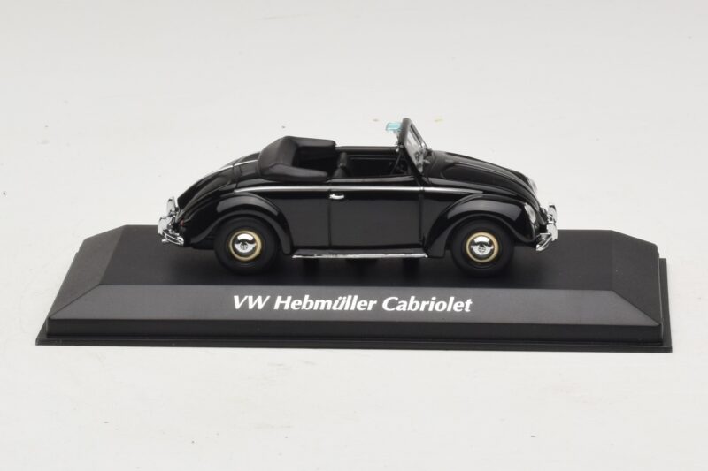 Volkswagen Hebmuller Kabriolet Črn Maxichamps 1:43 940052130 Kovina