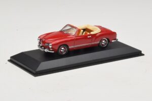 Volkswagen Karmann Ghia Kabriolet Temno Rdeč Minichamps 1:43 5032 Kovina – slika 2 od 5